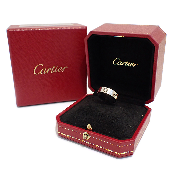 カルティエ(Cartier) 750WG ラブリング #51 シルバーカラー