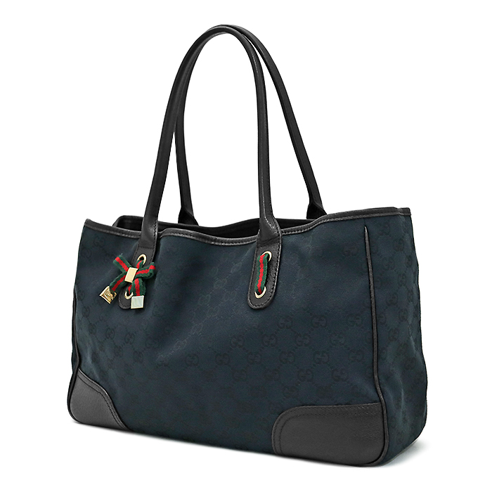 グッチ(GUCCI) プリンシー トートバッグ 163805 GGキャンバス ブラック