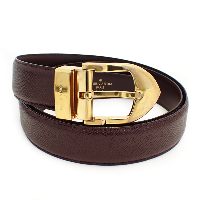 ルイヴィトン(Louis Vuitton)  サンチュール クラシック ベルト M6841 アカジュー LB0091 タイガ