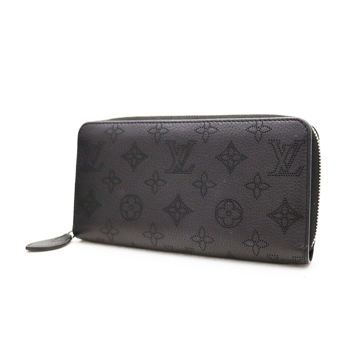 ルイヴィトン(Louis Vuitton) ジッピーウォレット・ヴェルティカル M61867 マヒナ ノワール ブラック