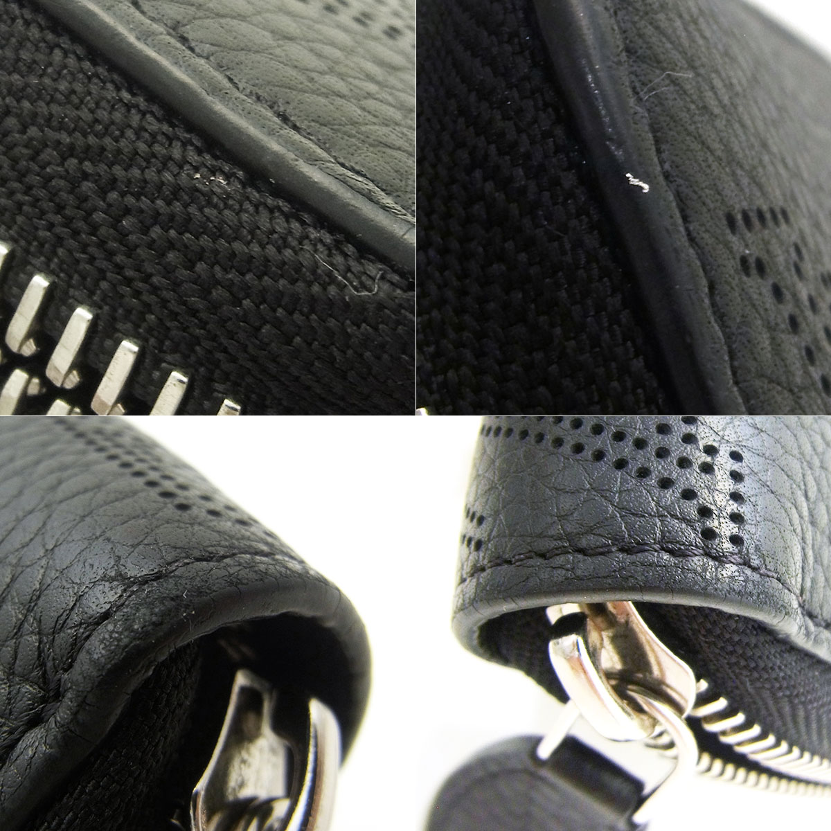 ルイヴィトン(Louis Vuitton) ジッピー・ウォレット M61867 マヒナ ノワール ブラック